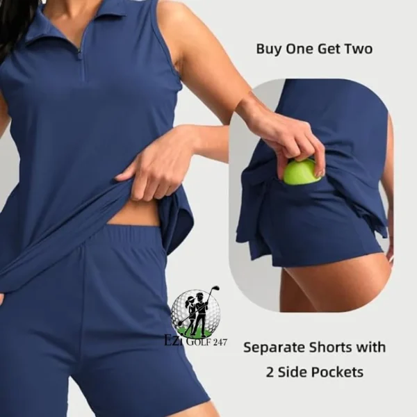 Golf Dress with Shorts and Pockets